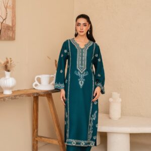 EMB SHIRT + PLAIN TROUSER