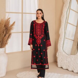 EMB SHIRT + PLAIN TROUSER